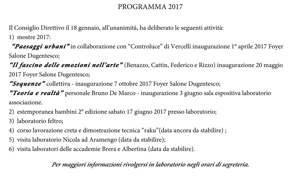 PROGRAMMA-2017